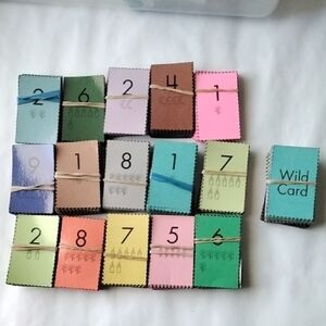 Colorful Numbered Card Sets
